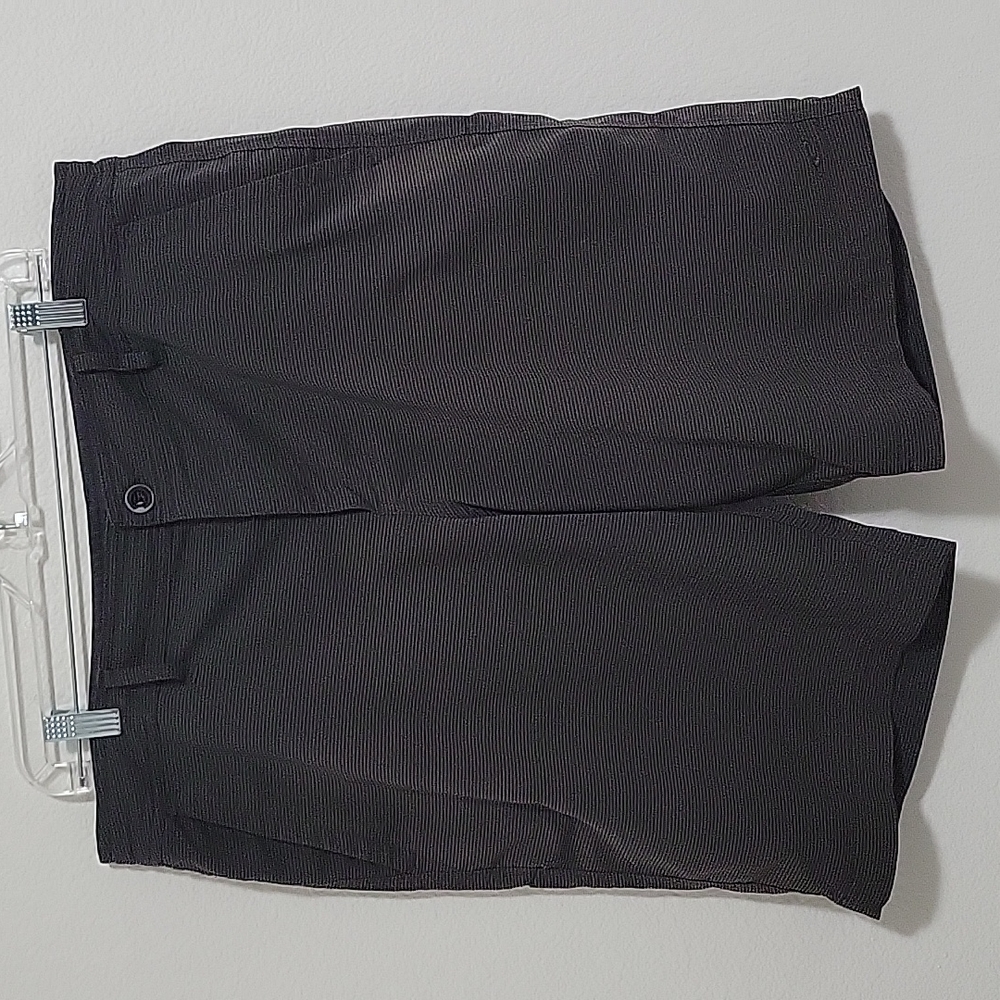 O'Neill Black and Grey Stripe Men's Size 36 Swim Shorts Flat Front